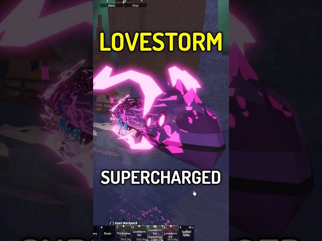 Catching Supercharged LOVESTORM EEL in Roblox Fisch Valentines