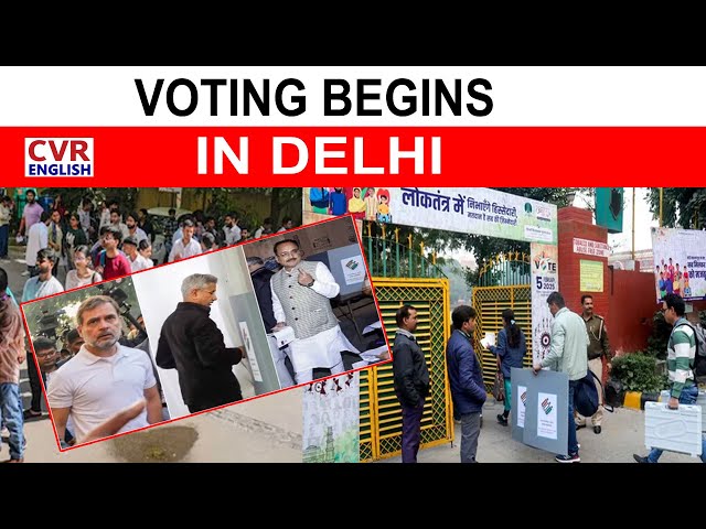 Voting Begins On 70 Seats For Delhi Assembly Election 2025 | BJP & Congress Aim For Revival|CVR