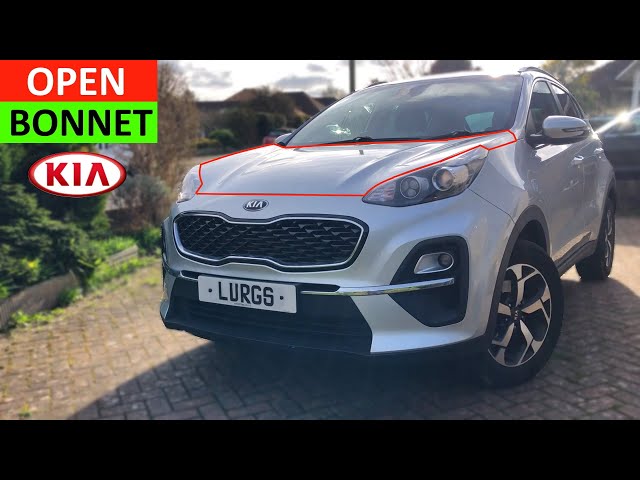 How to open Bonnet on Kia Sportage - How to open Hood on Kia Sportage