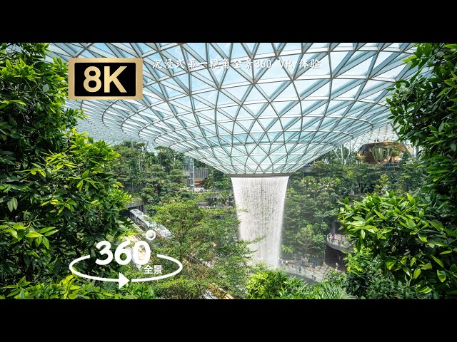 [8K 360°VR] Singapore-Changi Airport-One of the Best Airports in the World|沉浸式全景體驗欣賞新加坡濱海灣花園絶美超級樹燈光秀