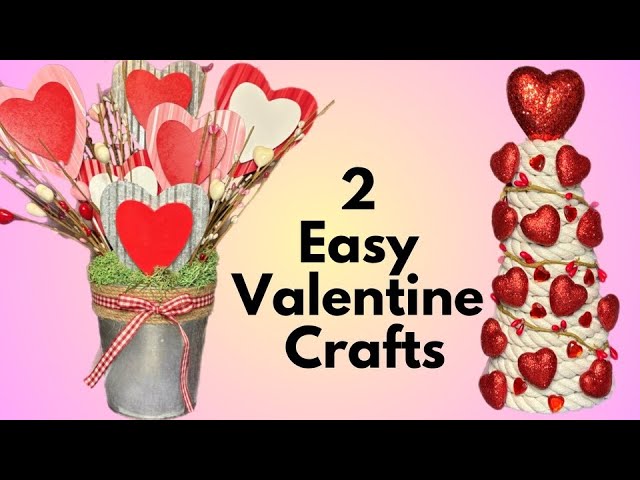 Easy Valentine Decor | Easy DIY Valentine | Dollar Tree Valentine Craft