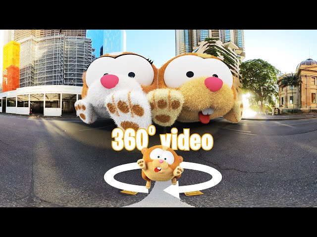 VR 360° video 😁😲🥶 | King Kong GERALD and GERALDINE in Brisbane! #360VR #interactive