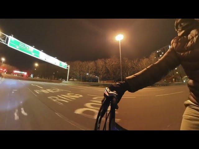 Regular way home from work by electric bike with insta 360 x3 5.7k 30fps