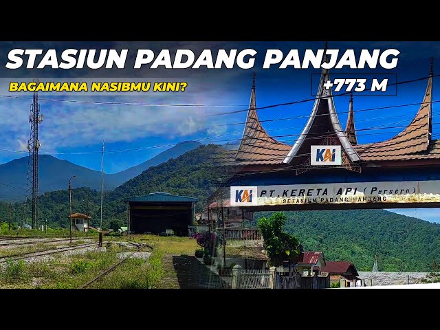 INDONESIAN RAILWAY'S CONDITION AT THIS TIME IN WEST SUMATRA PADANG PANJANG STATION