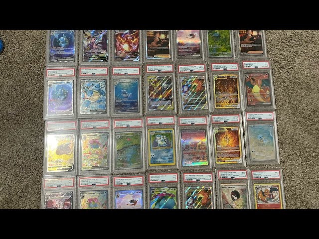 Showing you my pokemon collection, psa return!