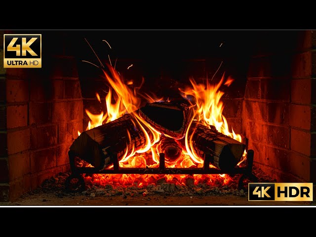 Experience Ultimate Relaxation with a Cozy Crackling Fireplace | Warm Ambiance & Soothing Sounds