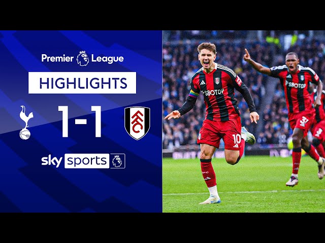 Captain Cairney sent OFF after firing Fulham level 😨 | Tottenham 1-1 Fulham | EPL Highlights