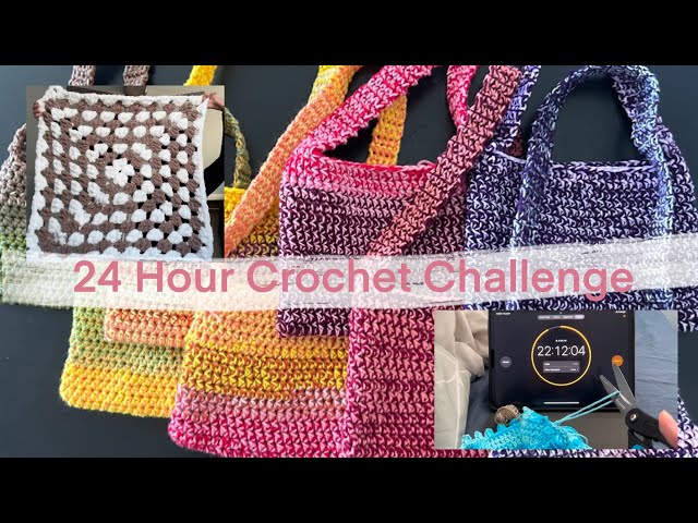 Attempting to Crochet for 24 Hours! - 24 Hr Crochet Challenge- Crochet Vlog