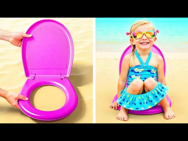 SUMMER PARENTING HACKS! Smart Tips For Parents! What is Hidden in the Sand? Awesome Hacks For Beach!