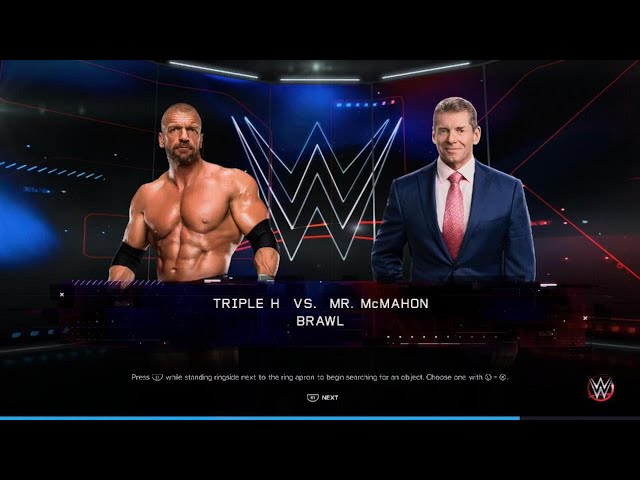 WWE 2K23 | Triple H vs Mr. McMahon | Backstage