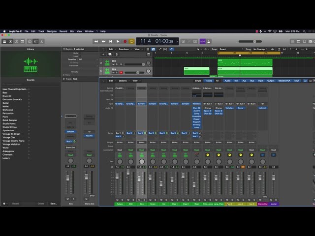 How To Create Auxiliary Tracks in Logic Pro X 10.5