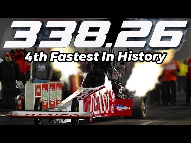 338 MPH !!! Top Fuel Dragster.