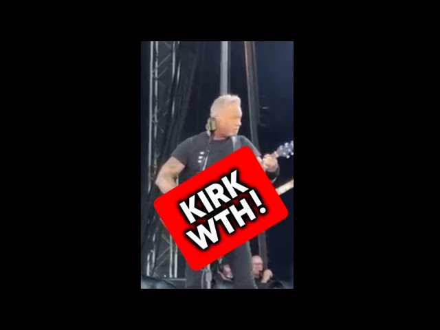 JAMES HETFIELD’S REACTION TO KIRK BEING OUT OF TUNE 😱 #metallica #metal #shorts