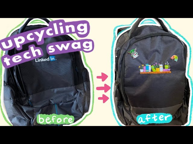 upcycling old tech swag | #upcycledTechSwag