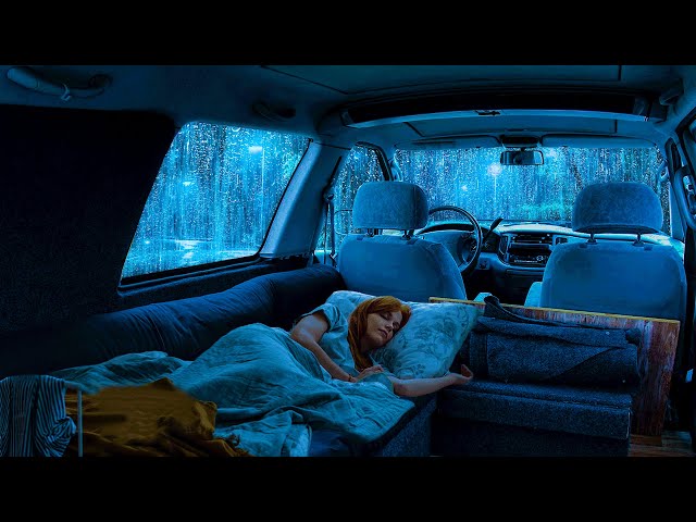 Sounds Rain & Thunder on Cozy Car ⚡ Calming White Noise to Reduce Anxiety, Relax and Sleep Better