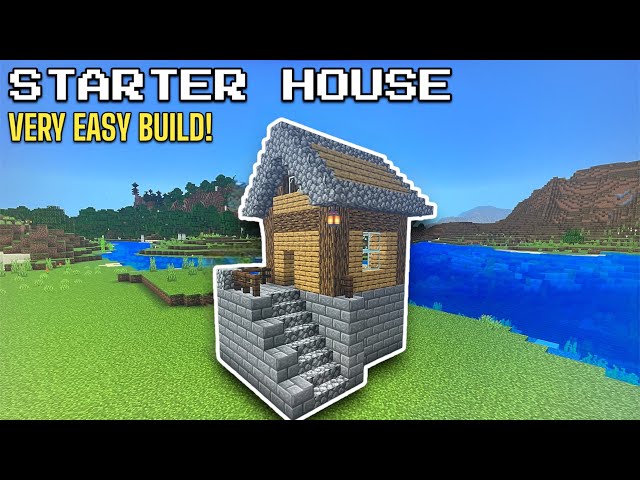 Minecraft Tutorial: How To Build A Easy Starter House