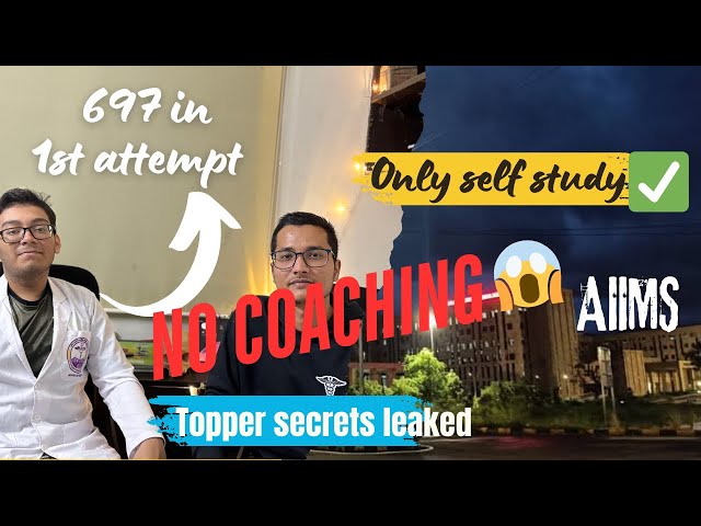 How a topper cleared neet without any coaching 😱🔥/AIIMS STUDENT/tips and motivation/NEET