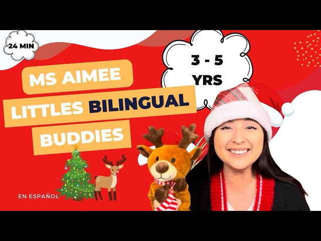 Spanish for Toddlers Kids Feliz Navidad Merry Christmas @LittlesBilingualBuddies