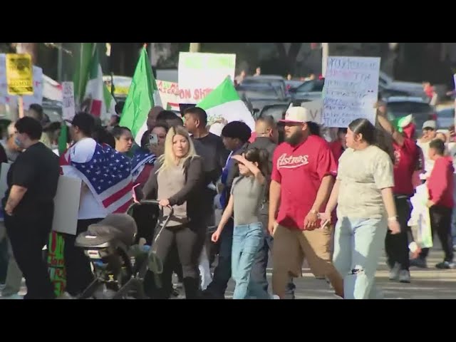 Protesters rally around Houston in support of immigrants' rights