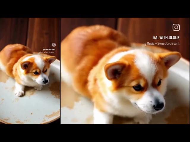 AI warm bread corgi dog no8