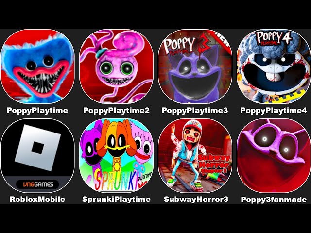 Roblox Poppy Playtime Chapter 4+3+2 Mobile,Sprunki Playtime,Zoonomaly,Choo Choo Charles vs Bus Eater