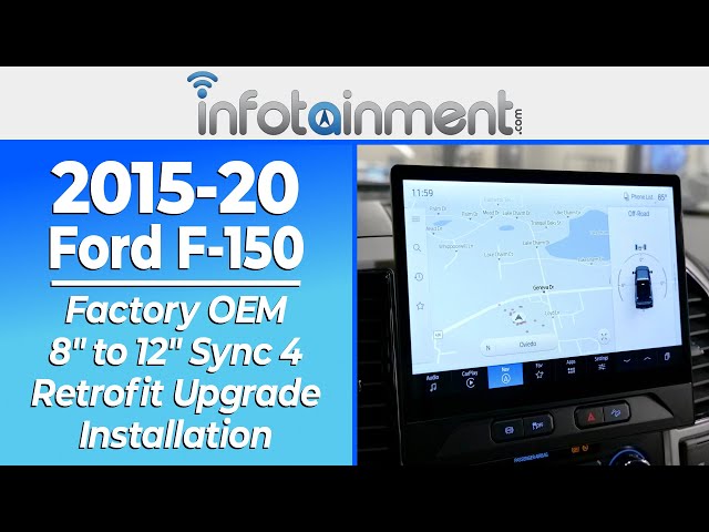 2015-20 Ford F-150 - 8" to 12″ Sync 4 Touchscreen Retrofit Upgrade Install Guide - Infotainment.com