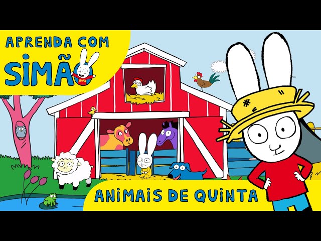 Animais de Quinta 🐄🦆 | Simão Portugal | Aprenda com Simão | Desenho animado infantil