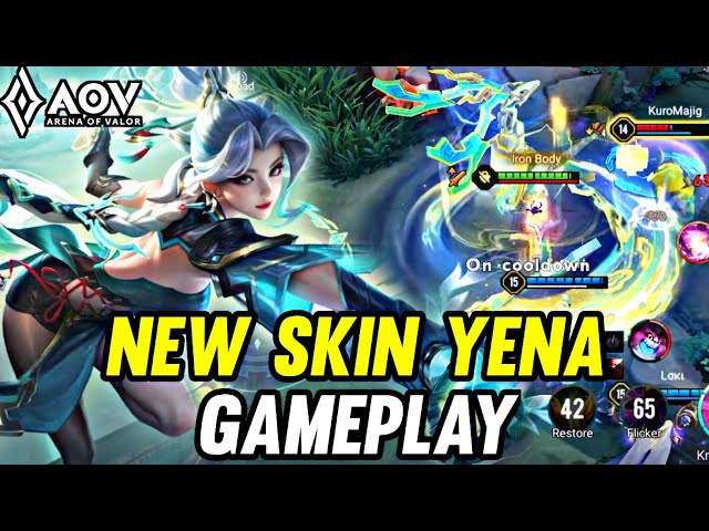 AOV : NEW SKIN YENA MIRACLE PRONE GAMEPLAY - ARENA OF VALOR LIÊNQUÂNMOBILE ROV