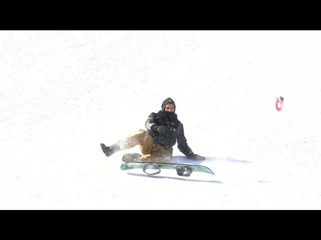 Kids enjoy a day off school with some sledding at Conneaut Park