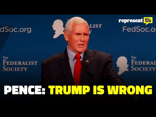 Mike Pence Slams Trump's 'Un-American' 2020 Election Claims | RepresentUs