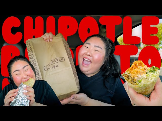 HUGE CHIPOTLE BURRITO 🌯 MUKBANG 먹방 EATING SHOW! + Barbacoa & Carnitas w/ Guacamole | MONDAY MUNCHIES