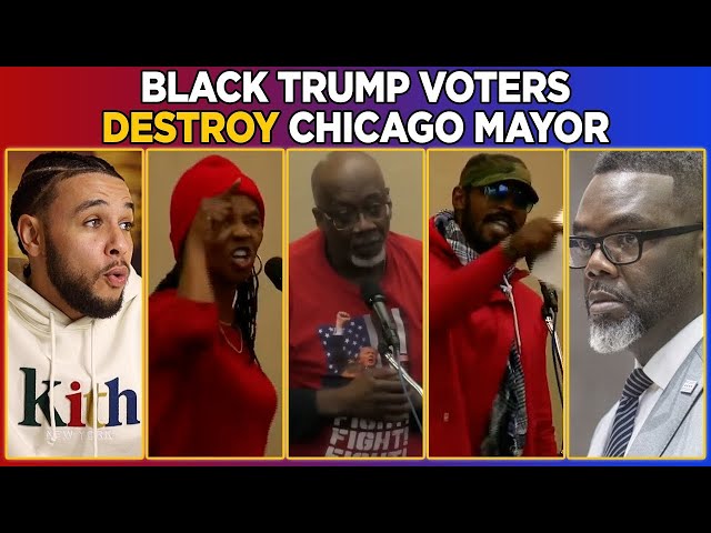 Black Trump Voters DESTROY Chicago Mayor To HIS FACE