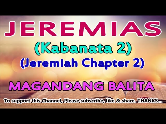 Jeremias Kabanata 2