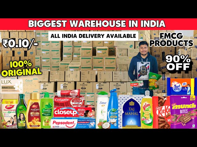 Biggest Warehouse In India| 100% Original FMCG Products| 90% Off| Dl84vlogs