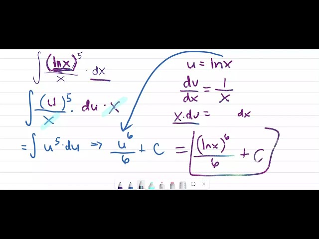 Antiderivatives U Substitution Natural Log