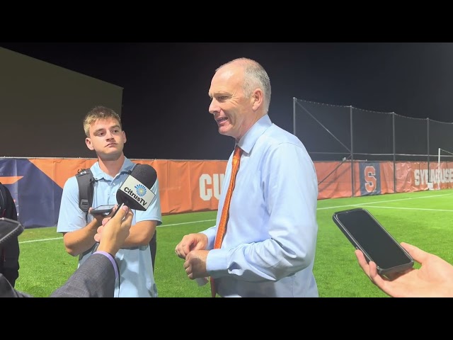 Syracuse Men's Soccer Head Coach Ian McIntyre Postgame Presser vs. Charlotte