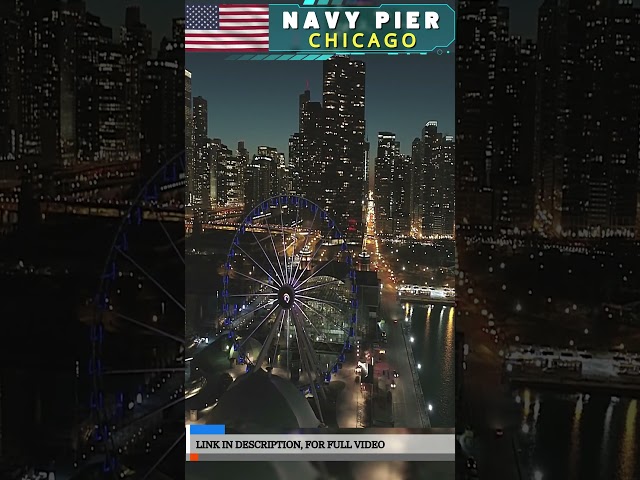 Navy Pier, Chicago is a popular tourist destination  #traveling #nature #viralvideos #fact #beach