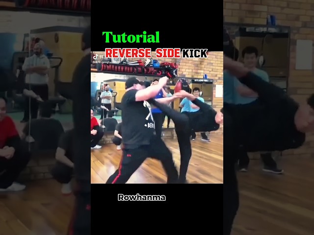 Reverse side kick #tutorial #kick #mma #taekwondo #martialarts #karatekid #recreating #short #yt