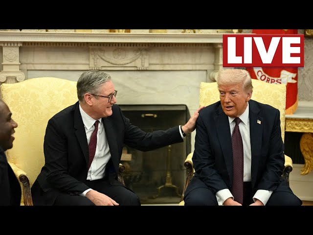 LIVE l President Trump, UK PM Starmer meet