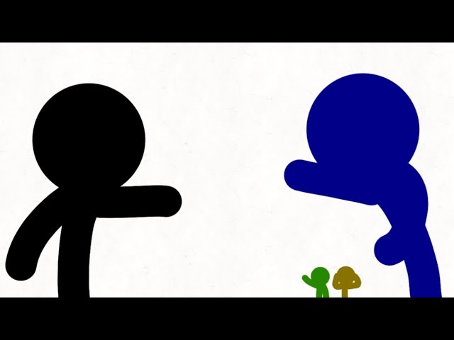 Stickman animation: Navy vs. Black