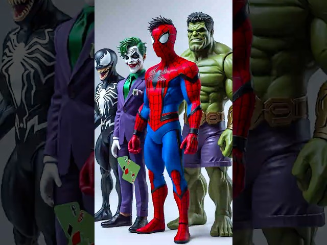 Hulk , Thanos , Venom , Joker , What is that? #venom #toys #spiderman