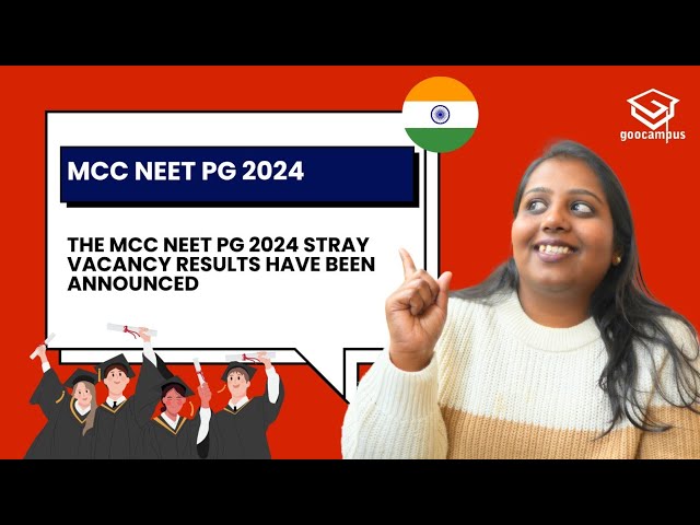 MCC NEET PG 2024 Stray Vacancy Results