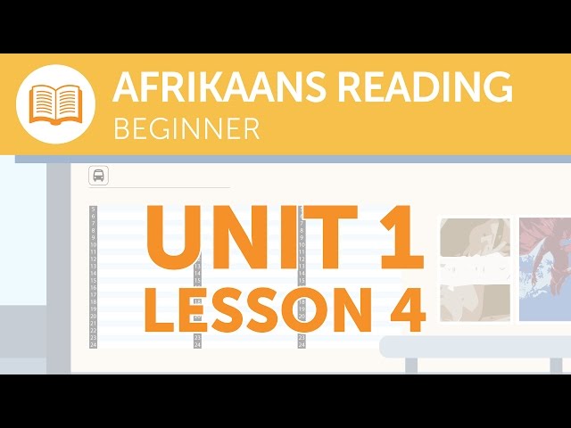 Afrikaans Reading for Beginners - Is This Bus Service Running Today?