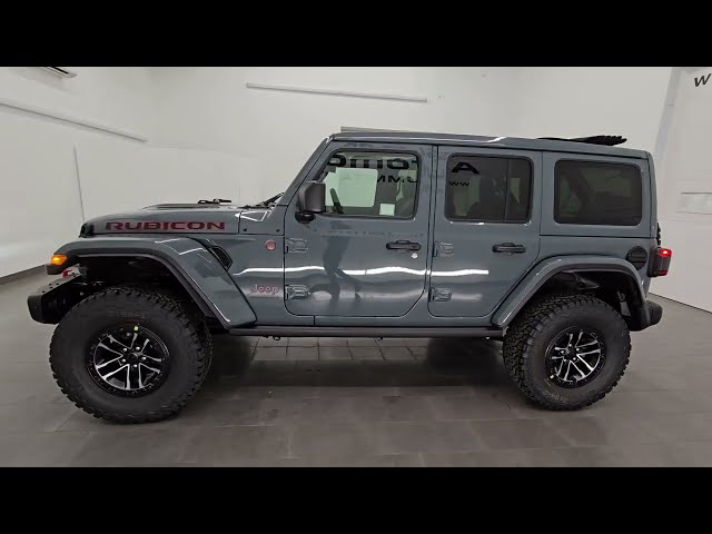 2024 JEEP WRANGLER 4 DOOR RUBICON X ANVIL GRAY CLEARCOAT 4K WALKAROUND 24J325 SOLD!