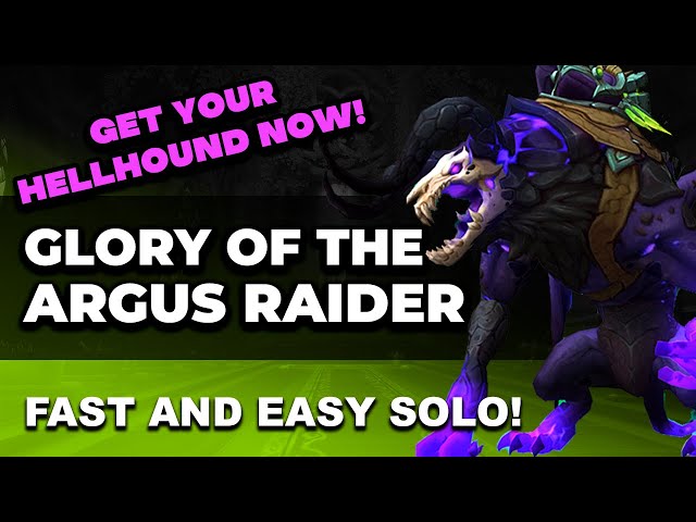 Glory of the Argus Raider Solo |  Fast and Easy WoW Achievement Guide!