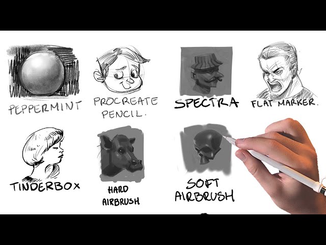 What are the best Procreate default brushes?