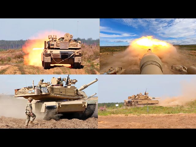 Incredible Firepower: Live-Fire Weapons Training with M1A2 Abrams Tanks Qualify in Lithuania