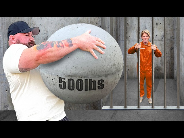 Strongman vs World's Heaviest Escape Prison!