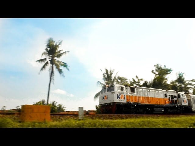 TRAIN VIDEO – Fast train on a straight line