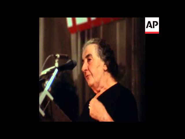 SYND 28-6-72  GOLDA MEIR ADDRESSES INTERNATIONAL SOCIALIST CONFERENCE